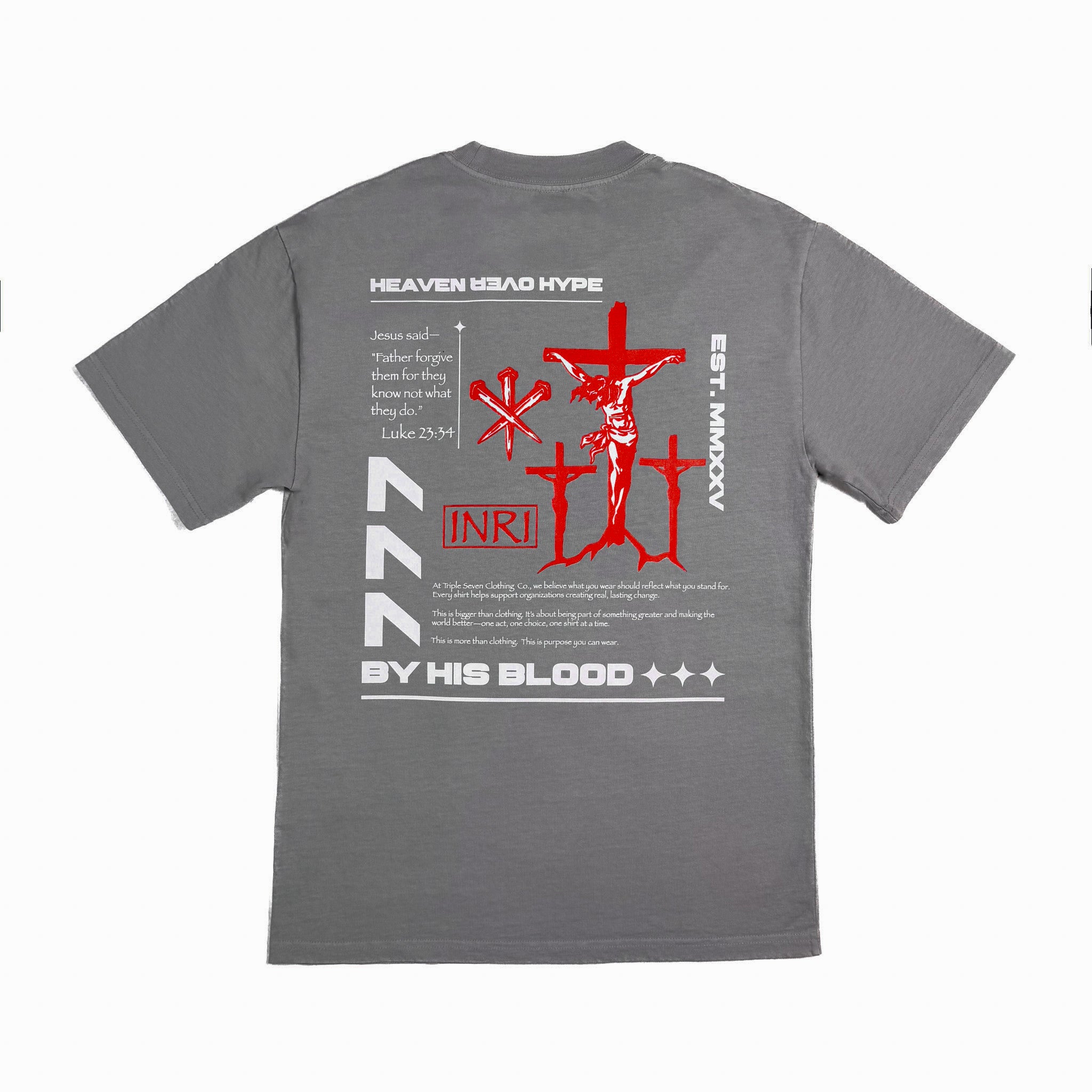 BY HIS BLOOD (FADED GREY)